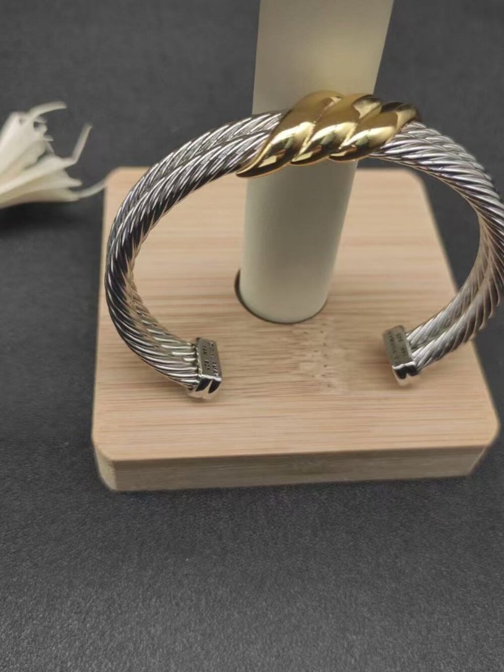 David Yurman 10mm Three-Row Cable Bracelet - Picture 5 of 6